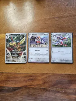 All 3 Promo Pokemon Cards Kingambit Promo Box Shrouded Fable Bisharp Pawniard - Image 1