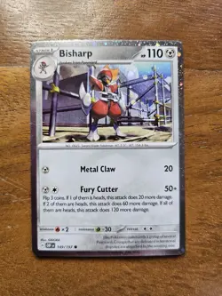 All 3 Promo Pokemon Cards Kingambit Promo Box Shrouded Fable Bisharp Pawniard - Image 3