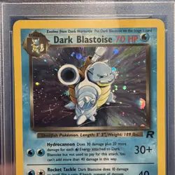 Pokemon TCG Dark Blastoise 3/82 Team Rocket Holo Card Vintage LP 1999 WOTC - Image 3