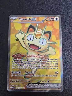 Pokemon TCG Perfect Order Meowth EX 107/088 NM Ultra Rare - Image 1