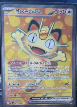 Meowth EX 107/088 NM/MT Pokemon TCG Perfect Order Ultra Rare - Image 1