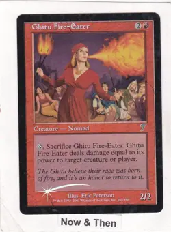 MTG: 7th Edition: FOIL Ghitu Fire-Eater: Lightly Played Condition - Image 1