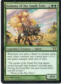 MTG: Champions of Kamigawa: Foil Kodama of the South Tree: LP Condition - Image 1