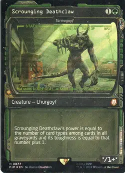MTG: Fallout: Surge Foil Scrounging Deathclaw (Tarmogoyf): LP Condition - Image 1