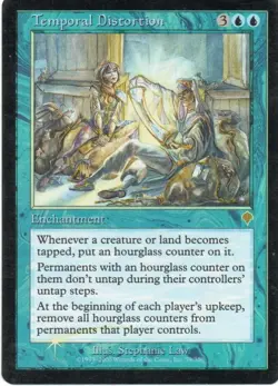 MTG: Invasion: Foil Temporal Distortion: Lightly Played Condition - Image 1