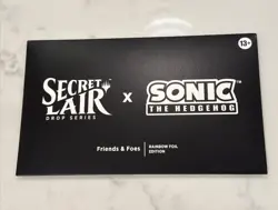 MTG Secret Lair x Sonic the Hedgehog Friends & and Foes RAINBOW FOIL [SEALED] - Image 1