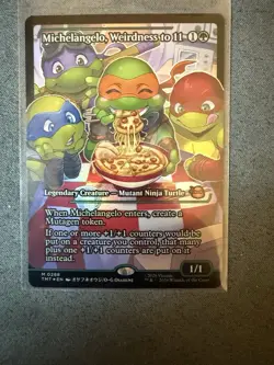 Michelangelo, Weirdness to 11 (Showcase) [Teenage Mutant Ninja Turtles] Foil NM - Image 1