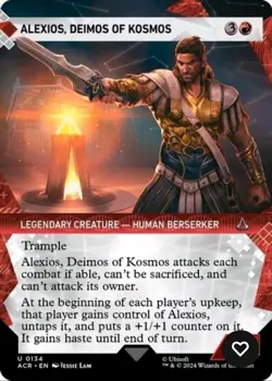 X 1 Alexios, Deimos of Kosmos NM-M Showcase ACR 134 MTG Magic The Gathering - Image 1