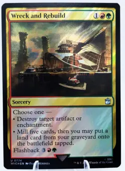 Wreck and Rebuild (SURGE FOIL) | Showcase | Doctor WHO | MTG EDH Land Ramp | NM+ - Image 1