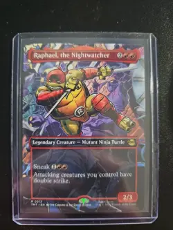 MTG Raphael, the Nightwatcher (Borderless) TMT 0234 Rare Legendary Creature TMNT - Image 1