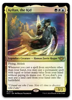 Kellan, the Kid #213 (Foil) (NM) Thunder Junction OTJ Magic MTG - Image 1