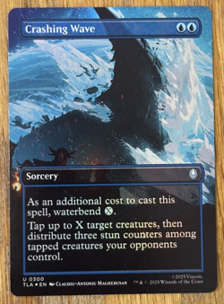 MTG Avatar: The Last Airbender, Crashing Wave - Borderless Foil - Image 1