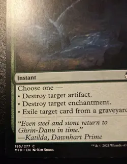 Return To Nature 195/277 Common Innistrad: Midnight Hunt Magic: The Gathering - Image 4