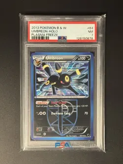 2013 Pokemon B&W Plasma Freeze UMBREON Holo #64/116 PSA 7 NM - Image 2