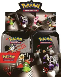 Pokemon TCG: Black Bolt & White Flare Unova Mini Tin Display Box (Set of 8) - Image 1