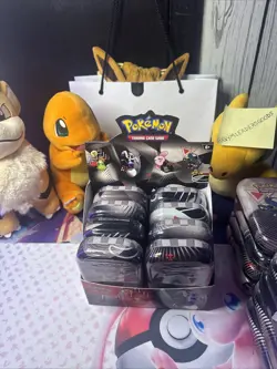 Pokemon TCG: Black Bolt & White Flare Unova Mini Tin Display Box (Set of 8) - Image 2