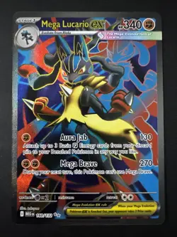 Mega Lucario EX 160/132 Mega Evolution Pokemon TCG Full Art - Image 1