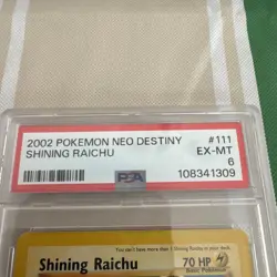 Shining Raichu 2002 Pokemon NEO Destiny #111/105 PSA 6 - Image 3
