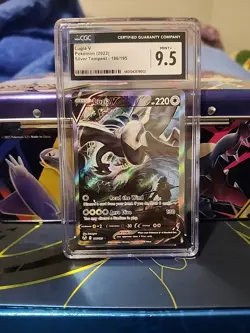 Pokemon TCG Lugia v Alt Art 186/195 Silver Tempest - Image 1