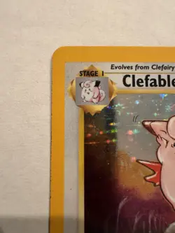 1999 Pokemon Jungle Clefable 01/64 Holo Rare Unlimited English Card - Image 4