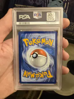 PSA 9 - Team Rocket's Meowth 203/182 Illustration Rare Pokemon CLEAN SLAB MINT - Image 4