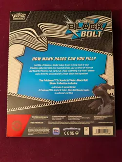 Pokemon Black Bolt Binder Collection + Black Bolt White Flare Poster Collection - Image 3