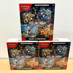 Pokemon TCG Stellar Crown Booster Bundle - LOT of 3 BUNDLES - NEW MINT SEALED - Image 1
