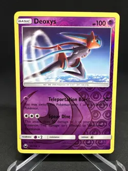 2018 Pokemon TCG Deoxys 69/168 Sun & Moon Celestial Storm Reverse Holo Rare - Image 2