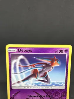 2018 Pokemon TCG Deoxys 69/168 Sun & Moon Celestial Storm Reverse Holo Rare - Image 3