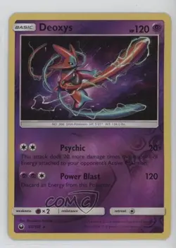Deoxys Reverse Foil Pokemon Sun & Moon Celestial Storm #67 - Image 1