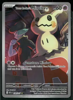 Team Rocket's Mimikyu 238/217 (Illustration Rare) Ascended Heroes NM Pokemon TCG - Image 1