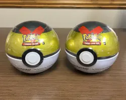 2 Pokemon TCG Sealed Luxury Ball Pokeball Tins D21 Sun & Moon Cosmic Eclipse New - Image 1