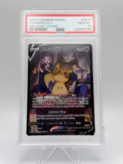 2022 PSA 10 FA Mimikyu V #TG16 Full Art Pokemon TCG SWSH Brilliant Stars - Image 1