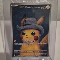 Pokemon 2023 Pikachu with Grey Felt Hat 085 SVP Promo Regular - Image 3
