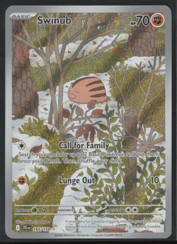 SWINUB 165/159 ILLUSTRATION RARE JOURNEY TOGETHER POKEMON NM/M - Image 1