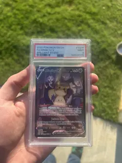 Pokemon Mimikyu V TG16/TG30 Brilliant Stars Full Art Holo PSA 9 Ultra Rare - Image 1