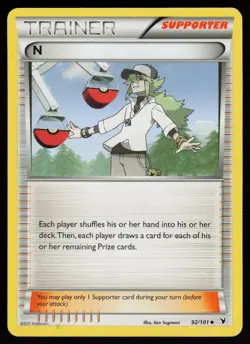 N 92/101 UNCOMMON NOBLE VICTORIES POKEMON LP - Image 1