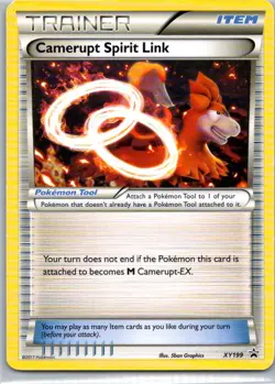 Pokemon TCG Camerupt Spirit Link XY199 XY Black Star Promos LP - Image 1