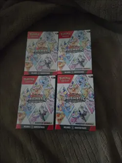 Pokemon - Prismatic Evolutions Sealed Booster Bundle Lot of x4 - Image 1