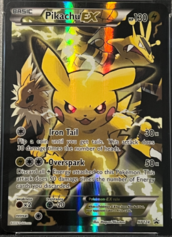 PSA NM-MT 8- Pikachu EX #XY124 2016 Pokemon XY Black Star Promo-Red & Blue Coll. - Image 3