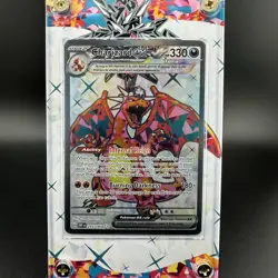 Pokemon Charizard ex Ultra Rare SV03: Obsidian Flames 215/197 LP + Extended Art - Image 1