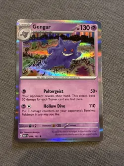 Gengar 094/165 Scarlet & Violet 151 Pokemon Reverse Holo Foil Rare - Image 1