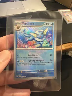 Vaporeon Master Ball Pattern 022/131 Pokemon TCG Prismatic Evolutions Holo - Image 2