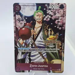Zoro-Juurou CS 25-26 Event Pack OP05-067 One Piece Championship Stamp Promo Card - Image 1