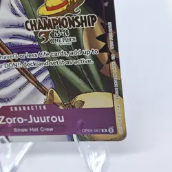 Zoro-Juurou CS 25-26 Event Pack OP05-067 One Piece Championship Stamp Promo Card - Image 4