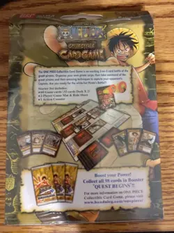 Bandai One Piece CCG Card Game New Sealed The Quest Begins Starter Deck 2005 - Image 2