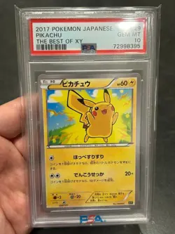 2017 Pokemon Pikachu Card PSA 10 Gem Mint Best of XY Series 029/171 - Image 1