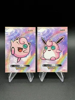 Jigglypuff Wigglytuff Pokemon 2024 Card Database 1 Cracked Ice Holo US Seller - Image 1