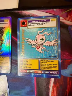 Lot x200 Digimon Digi-Battle Cards Game Bandai Upper Deck First Edition Holos - Image 5