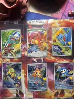 Pokemon 2026 First Partner Illustration Collection Series 1 Promo Set (9 Cards) - Image 2